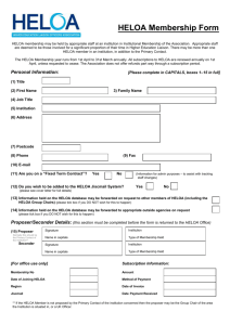 HELOA Membership Form