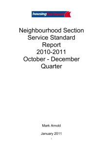 2010-2011 q3 report - Housing Hartlepool