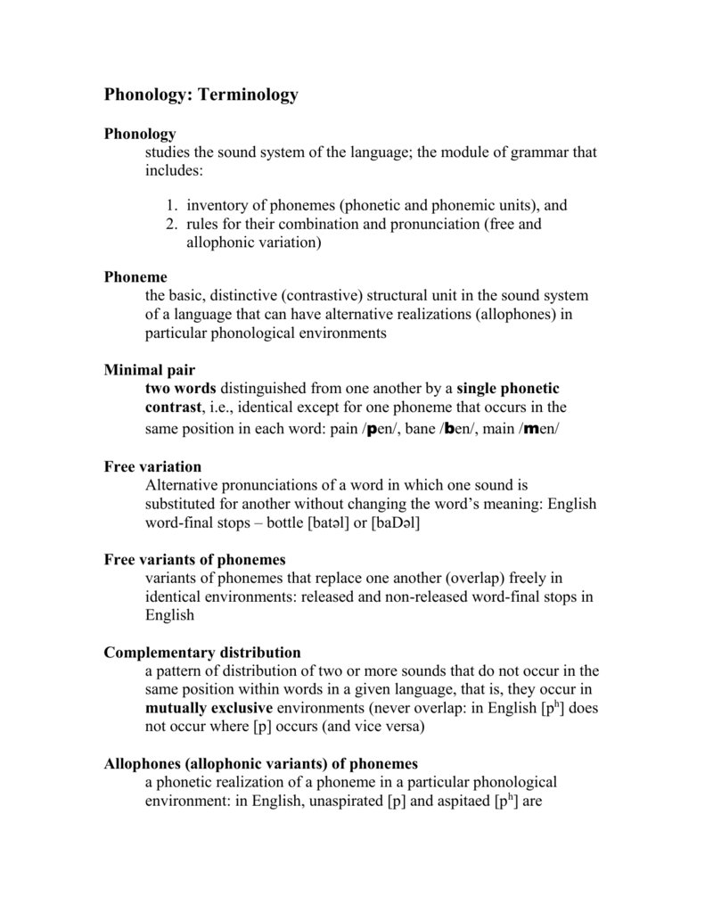 Examples Of Sound Change In English