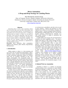 Direct Annotation - University of Maryland at College Park