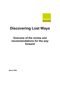 Discovering Lost Ways - The Institute of Public Rights of Way Officers