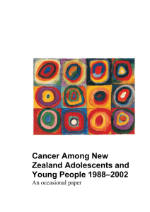 Cancer Among New Zealand Adolescents and