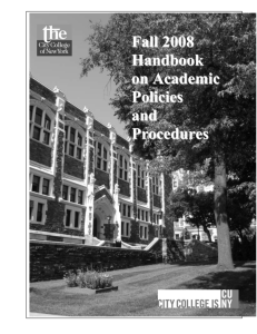 The Academic Standards Handbook