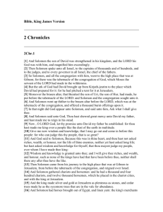 2 Chronicles - Bible, King James Version