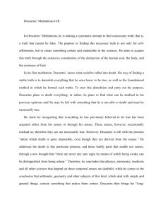 Sample Descartes Paper - Valdosta State University