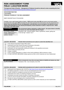 Risk Assessment Form