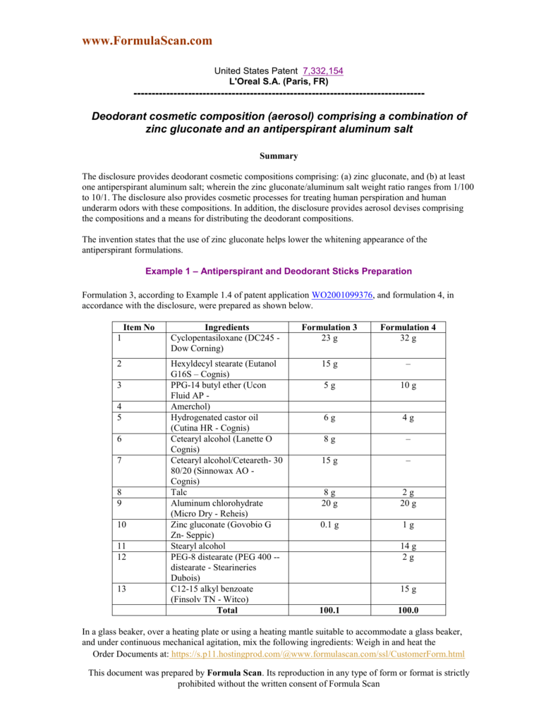 BEST SELECTED COSMETIC FORMULATION