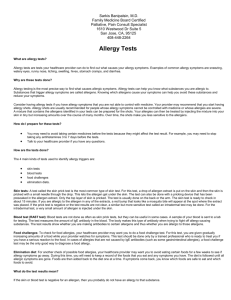 Allergy Test - Sarkis Banipalsin, MD