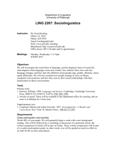 LING 2267 - University of Pittsburgh