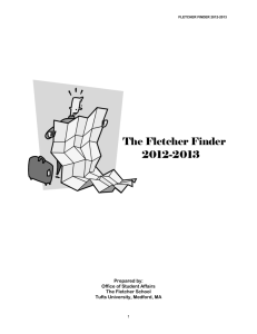 FLETCHER FINDER 2012-2013 The Fletcher Finder 2012