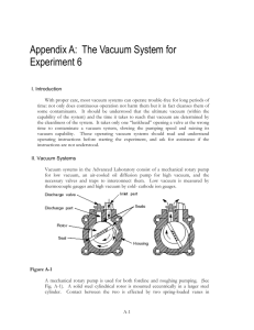 Appendix A: Vacuum Systems