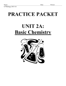 Practice Packet - Livingston Public Schools