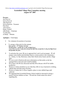 Minutes of 2007.08.16 - Ecclesfield Village Plan