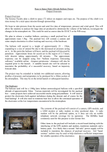 High Altitude Balloon Project