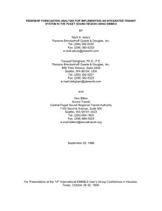 Use of ST Ridership Forecasting Model for Forecasting Light