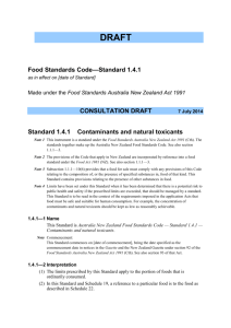 word 36kb - Food Standards Australia New Zealand