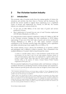 Chapter 2 - Victorian Tourism Industry