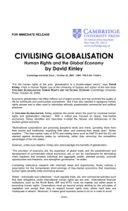 civilising globalisation - Business & Human Rights Resource Centre