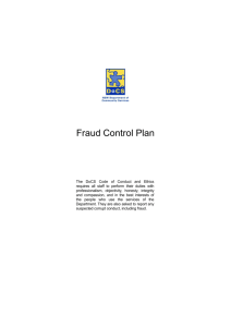 Fraud control plan - NSW Department of Community Services