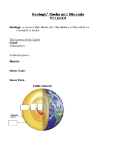 Geology note packet