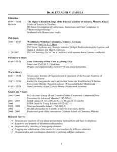 CURRICULUM VITAE - University at Albany