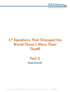 17-Equations-that-Changed-the-World-Part-II