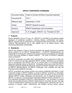 CS1.7 Code of Conduct and Ethics Corporate Standard