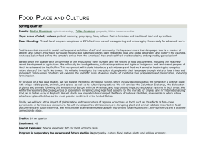 Food, Place and Culture - Academic Program Pages at Evergreen