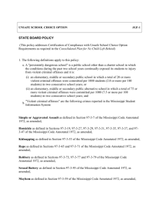 UNSAFE SCHOOL CHOICE OPTION JGF