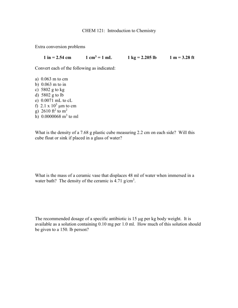 Che 101 Fundamentals Of Inorganic Chemistry