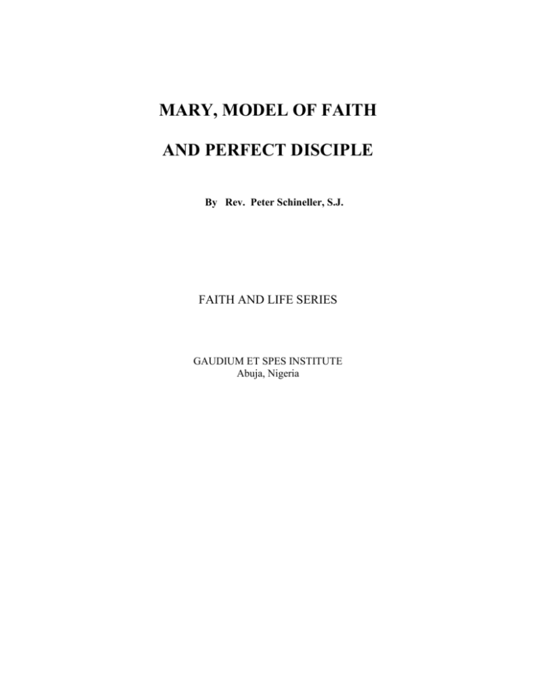 mary model of faith essay