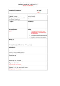 Competency assessment failure