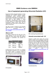 Safe use of UV transilluminators