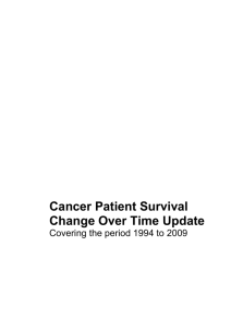 Cancer Patient Survival Change Over Time Update