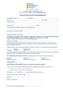 application for fellow membership