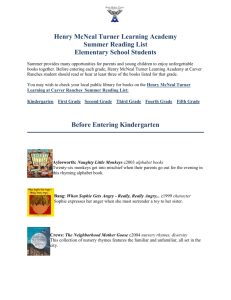 Henry McNeal Turner Learning Academy Summer Reading List