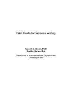 Business Writing Guide