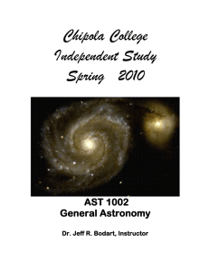 Astronomy through Independent Study- Course