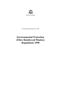 Environmental Protection (Fibre Reinforced Plastics) Regulations