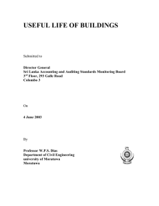 useful life of buildings - The Sri Lanka Accounting and Auditing