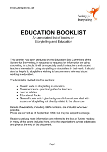 Education Booklist - The Society for Storytelling