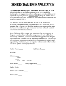 Senior Challenge Application - Everett Area School District