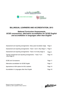 Bilingual Learners Accreditation 2013