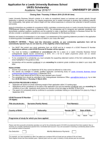 application form - Leeds University Business School
