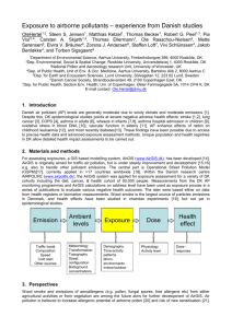 SETAC 2012 Exposure to airborne pollutants