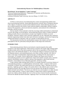 crosstalk in passive matrix polymer led displays