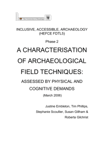 Complete version of the report - Council for British Archaeology