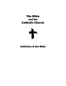 Catholics and the Bible - Bible Christian Society