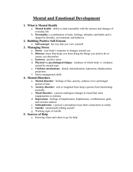 Global Assessment of Functioning (GAF) Scale