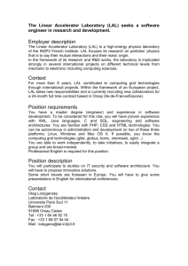 (LAL) seeks a software engineer in research and development
